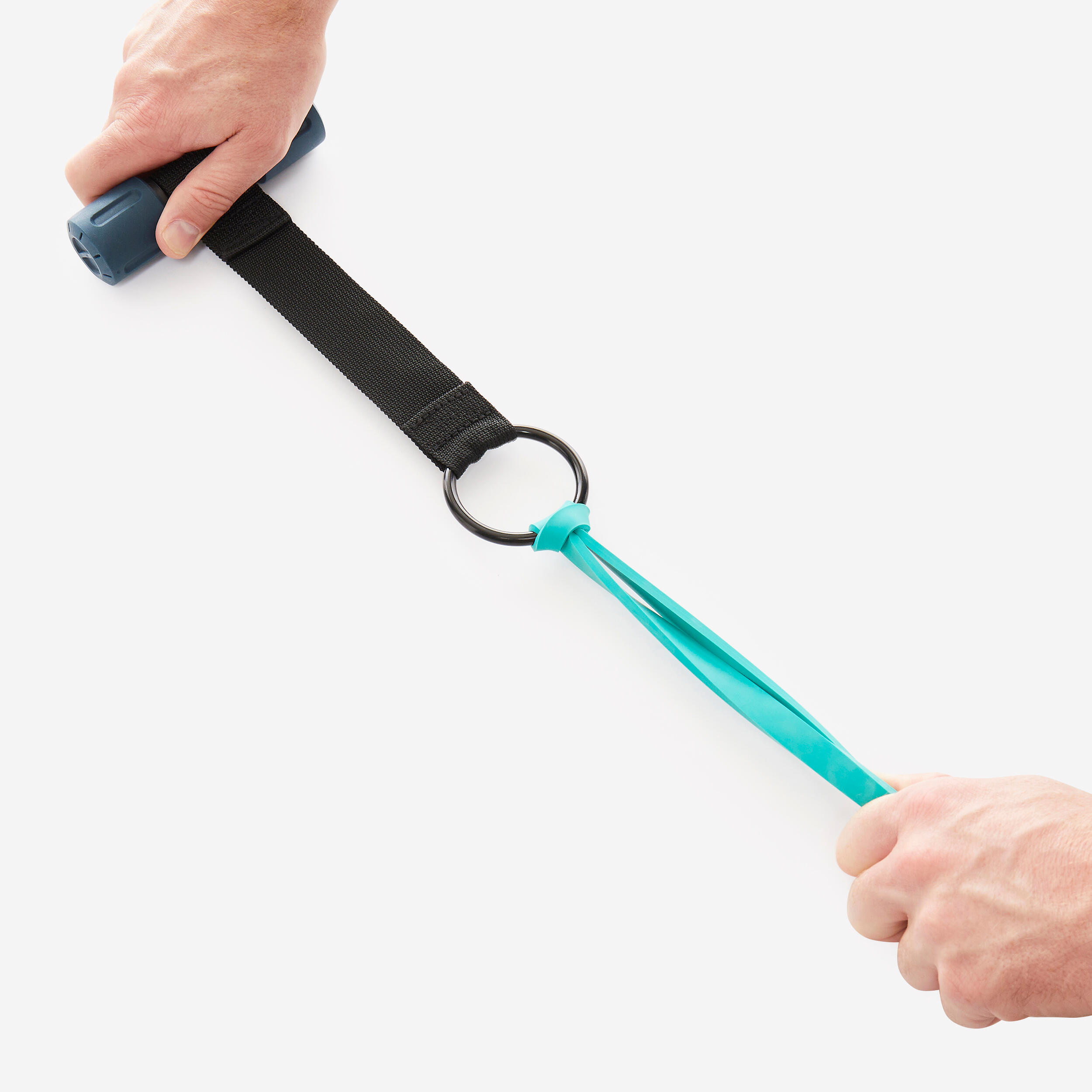 Resistance bands in use